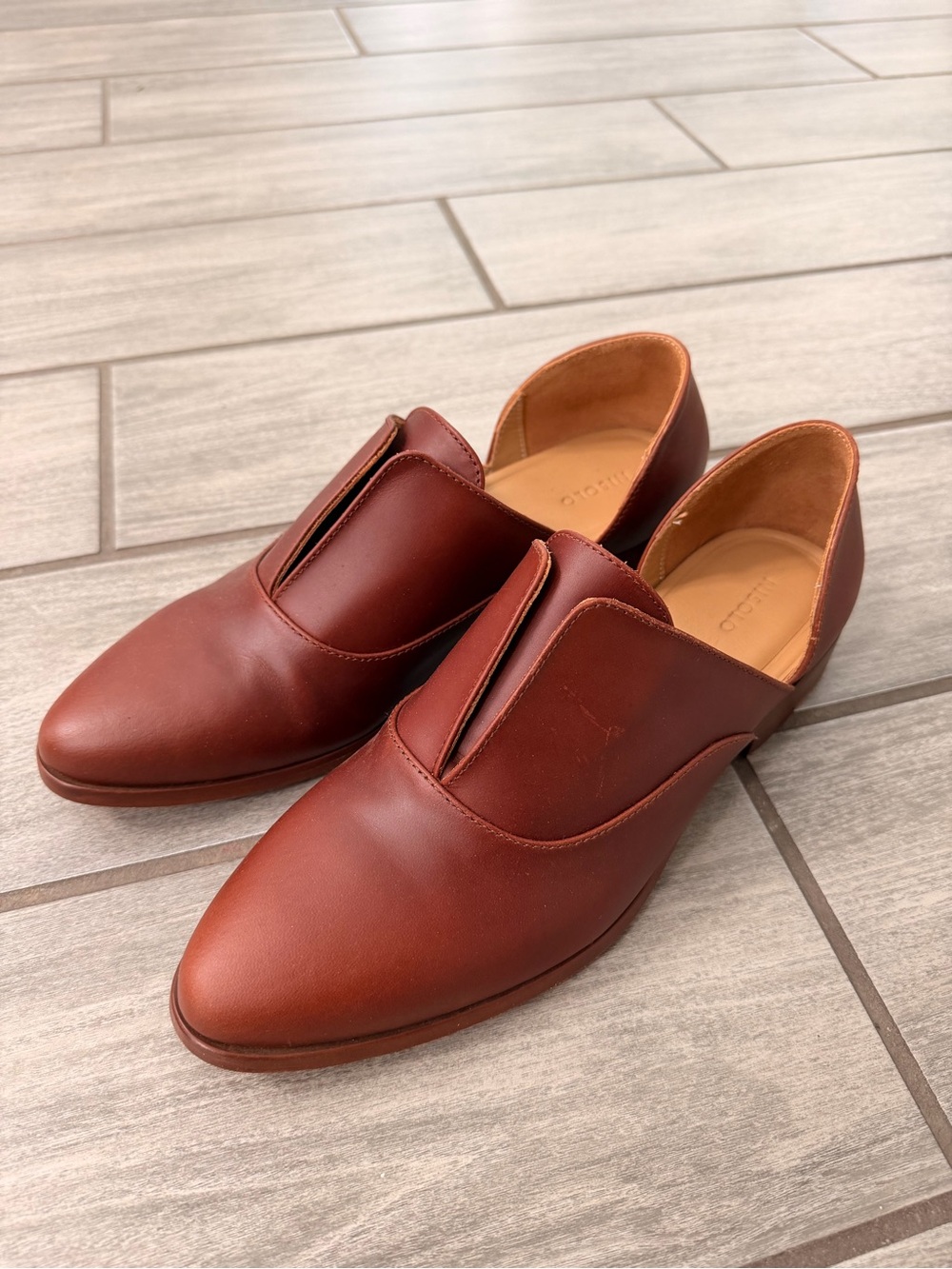 Nisolo Emma d’orsay oxfords Brandy size 9